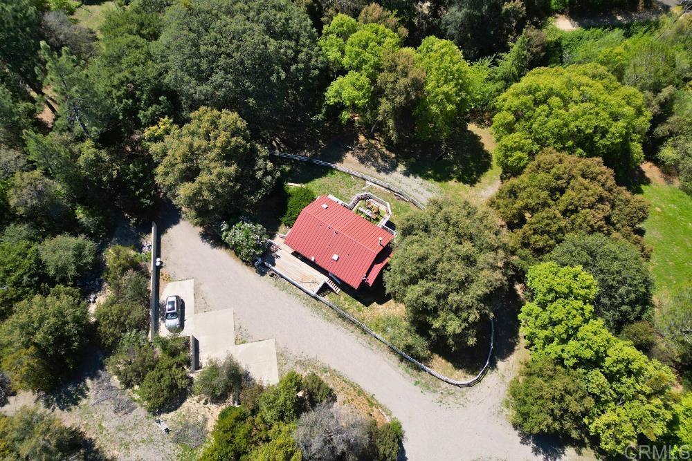 7192 Sandy Creek Road Julian, CA 92036 - Photo 52 of 64 an aerial view of a house with a yard yard and swimming pool