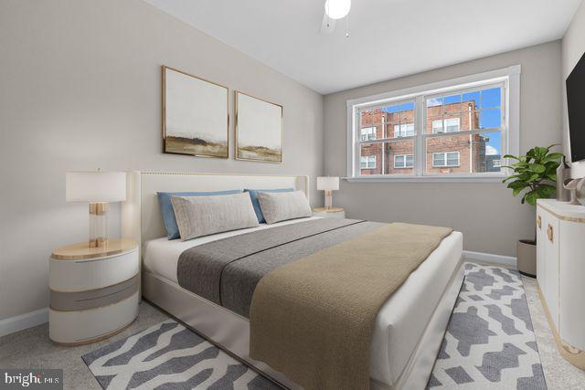 5477 Houghton Place, Unit 2 Philadelphia, PA 19128 - Photo 6 of 17 a bedroom with a bed and a window