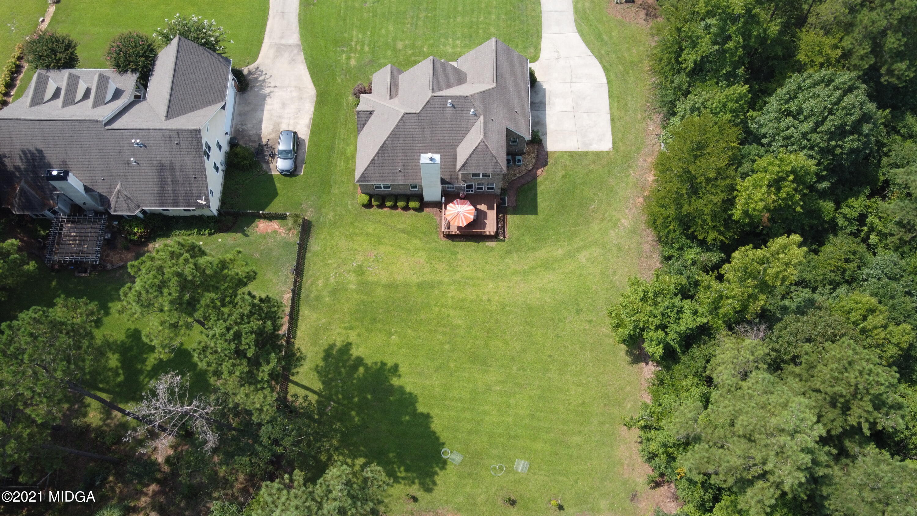 224 Carsons Walk Macon, GA 31206 - Photo 37 of 41 an aerial view of residential houses with yard