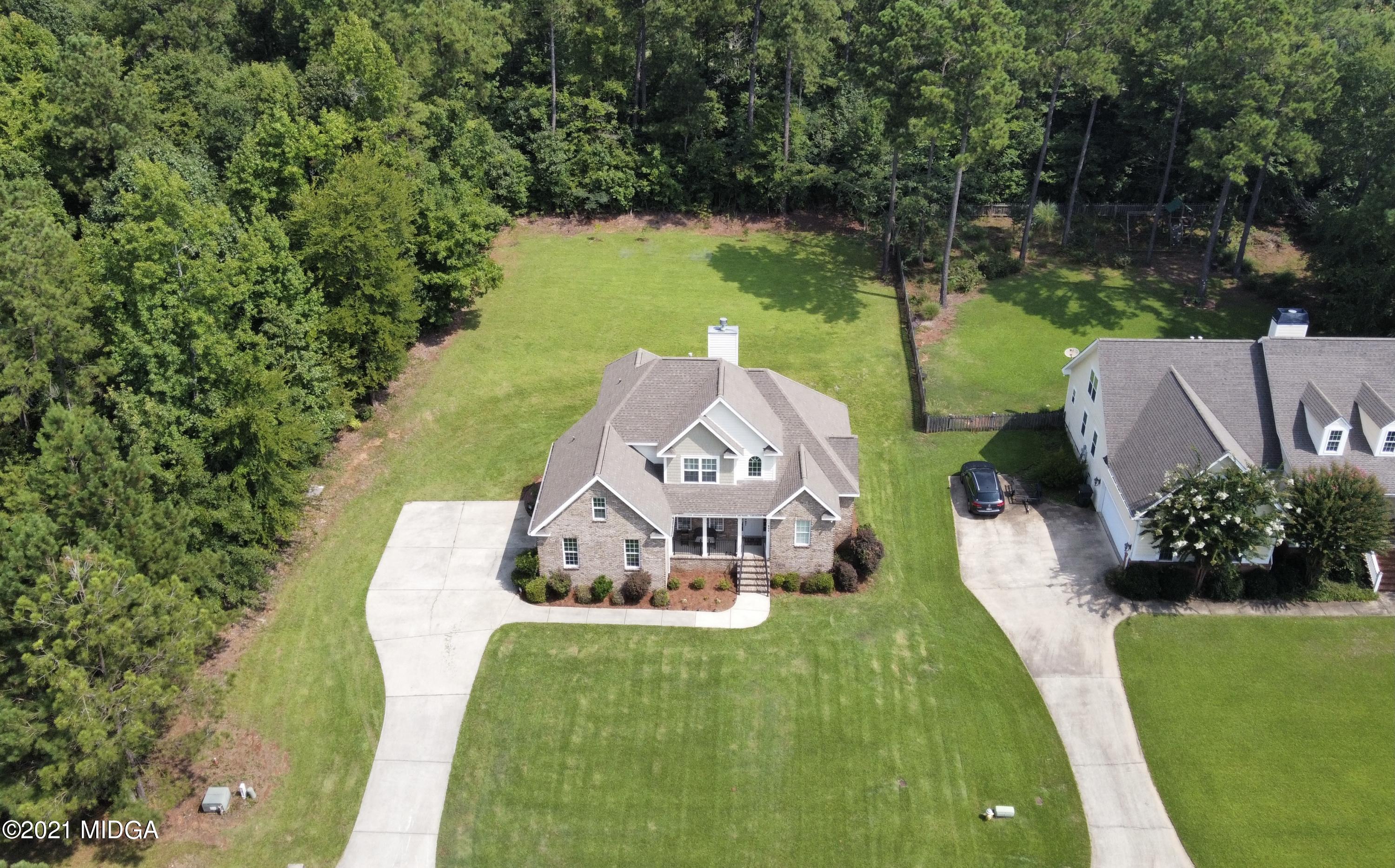 224 Carsons Walk Macon, GA 31206 - Photo 40 of 41 an aerial view of a house with outdoor space lake view and trees around