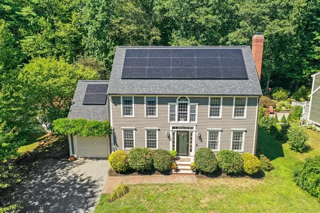 a house view with a garden space