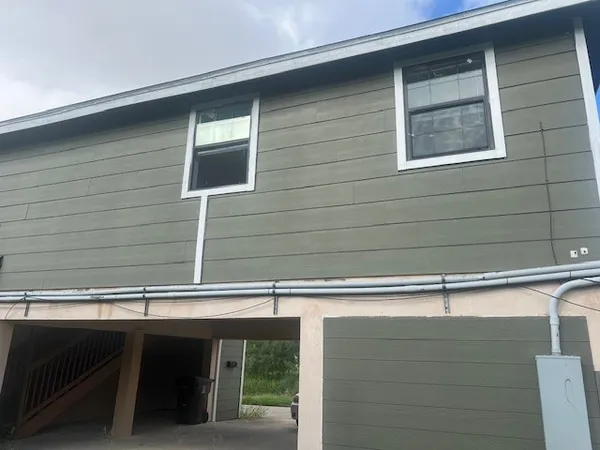 a close view of sink and mirror