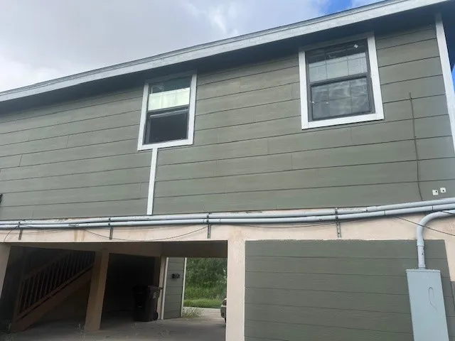 a close view of sink and mirror