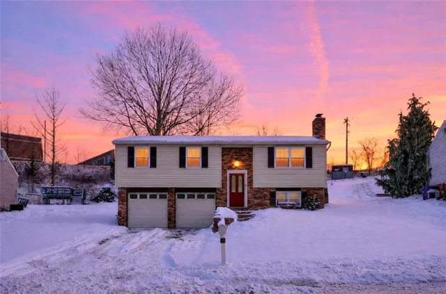 a house that has tree in front of it