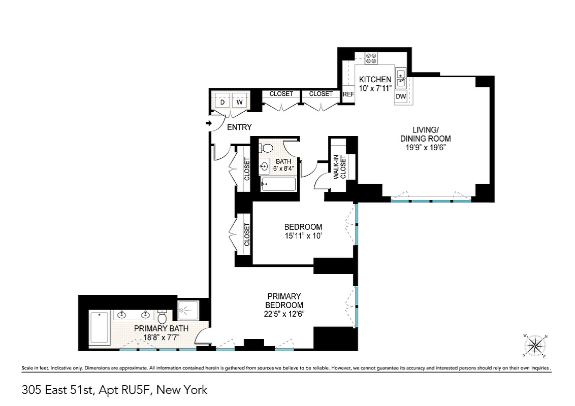 305 East 51st Street, Unit RU5F Manhattan, NY 10022 - Photo 13 of 13 a picture of a black and white photo