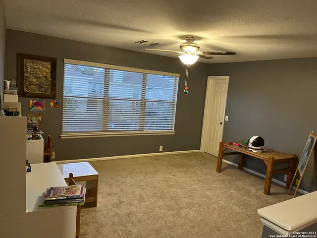 a room with furniture