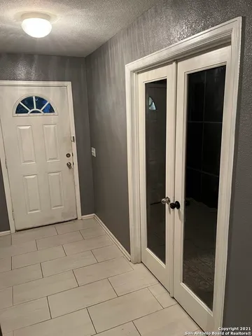 a view of front door