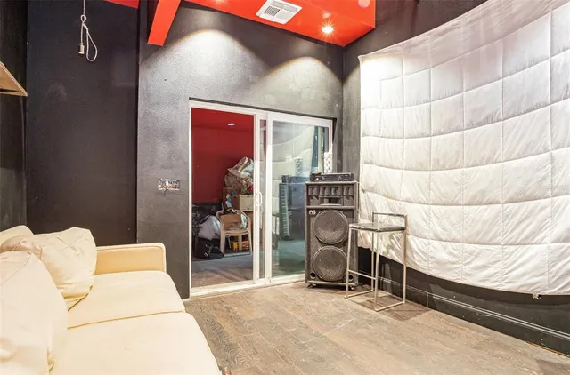 a house view with a garden space