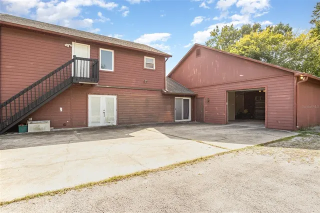 a house view with a garden space