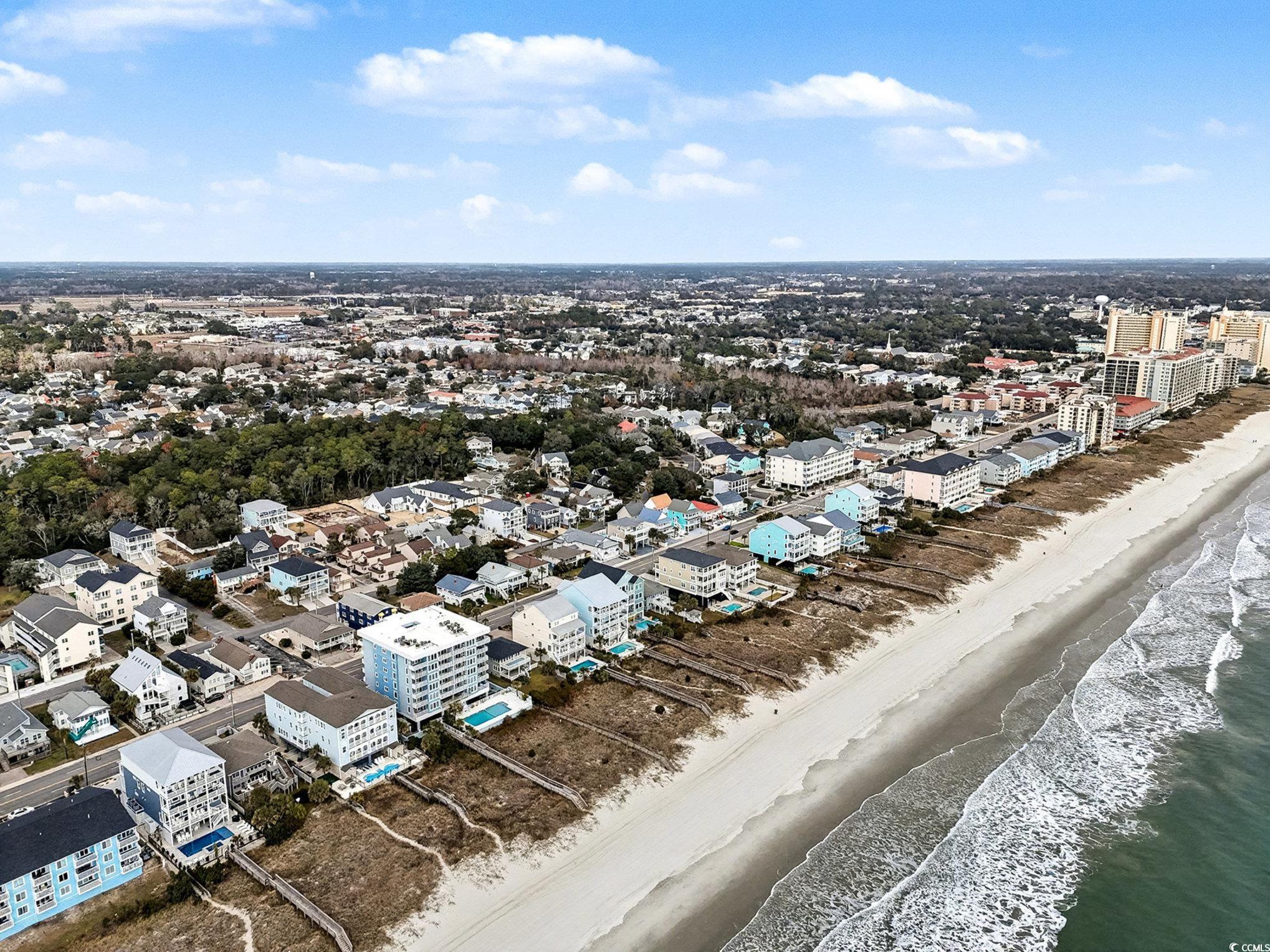 931 South Ocean Boulevard North Myrtle Beach, SC 29582 - Photo 32 of 40 View of urban area with extended coastline