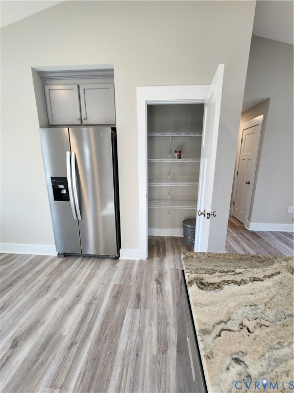 Lot 2 Owens Mill Road St. Stephens Church, VA 23148 - Photo 9 of 20 a view of a kitchen with wooden floor and refrigerator