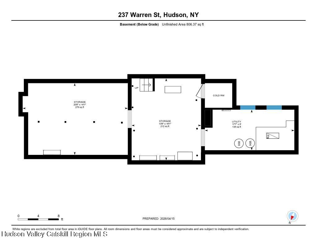 237 Warren Street Hudson, NY 12534 - Photo 40 of 40 237 Warren FLoorplan Basement