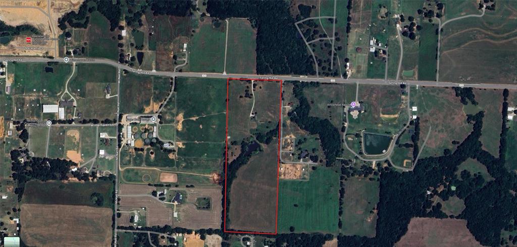 2142 Spring Hill Road Aubrey, TX 76227 - Photo 1 of 18 Aerial Map. Outlining the property boundaries