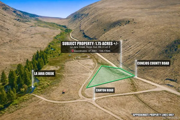 $13,400 | Lot 2 Canyon Road, La Jara, CO 81140