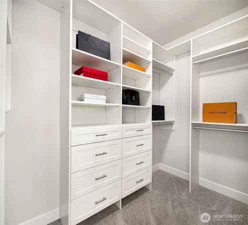 a room with cabinet and cabinets