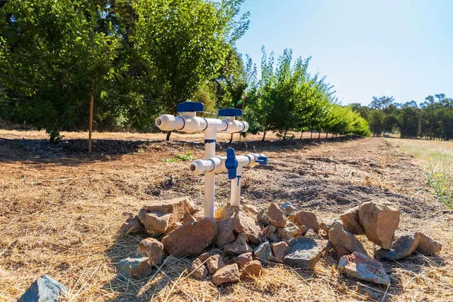 a view of a lake with outdoor space