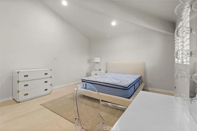 a room with storage area