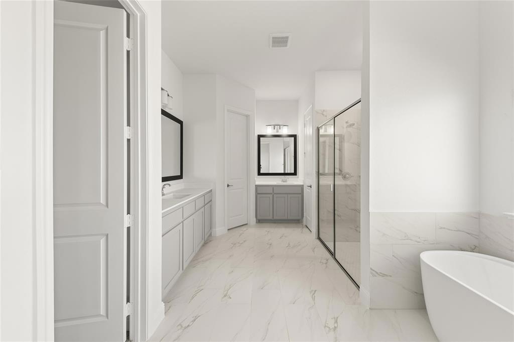 4017 Eagles Bluff Road Midlothian, TX 76065 - Photo 21 of 31 a kitchen with a refrigerator a sink