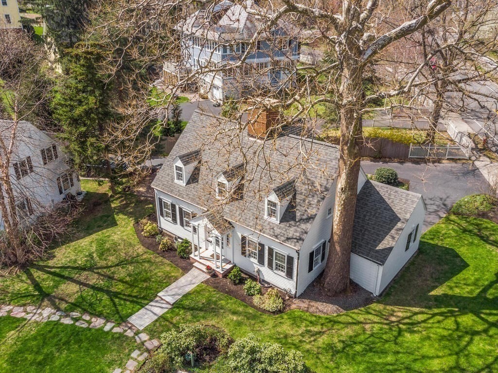 6 Lantern Lane Winchester, MA 01890 - Photo 32 of 40 an aerial view of residential house with an outdoor space