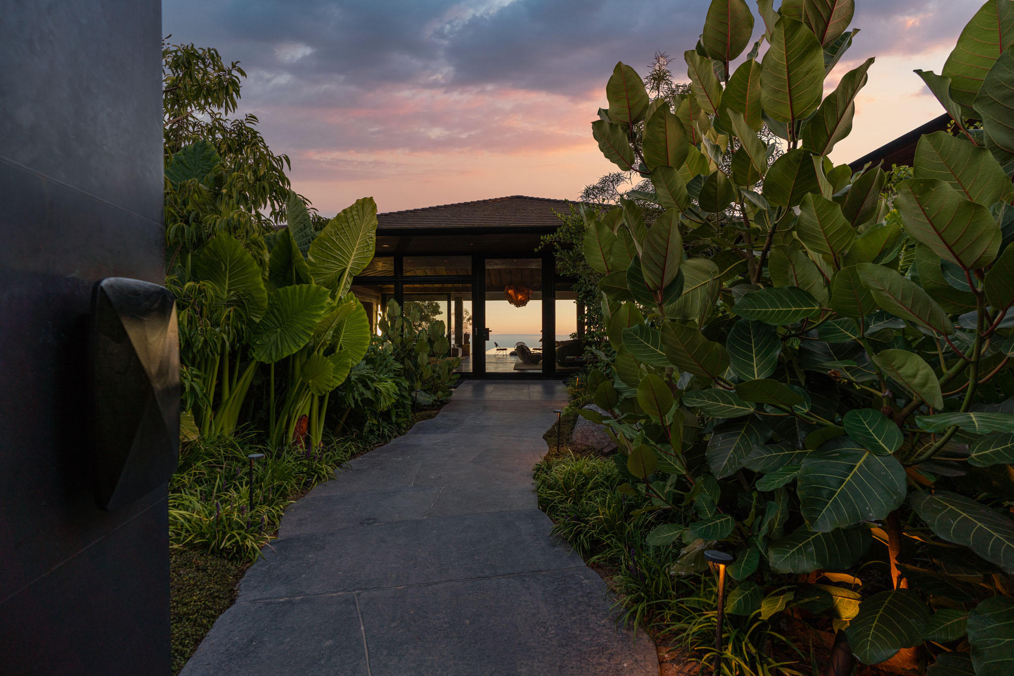 2955 East Valley Road Santa Barbara, CA 93108 - Photo 24 of 31 Entry at Twilight