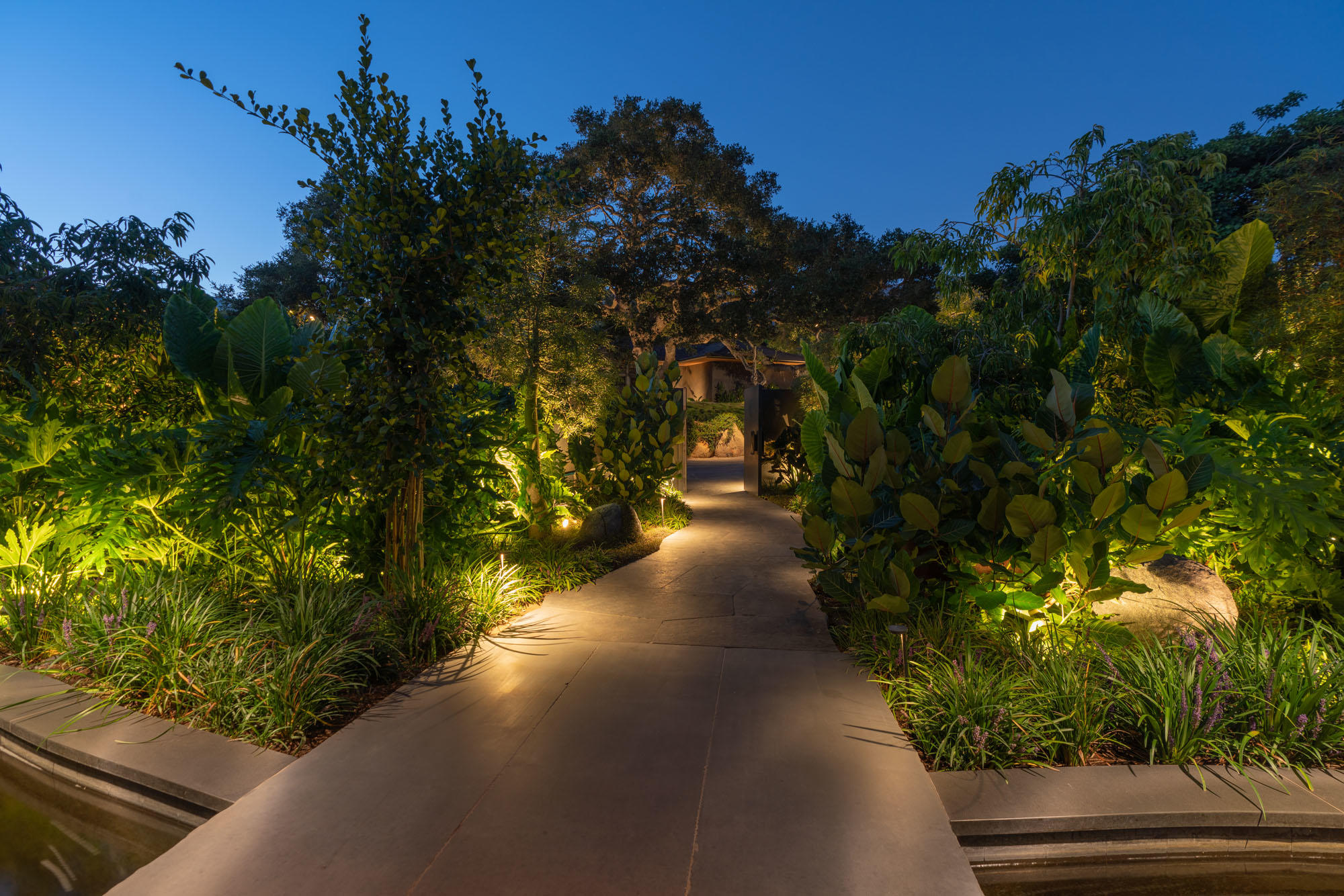 2955 East Valley Road Santa Barbara, CA 93108 - Photo 26 of 31 Entry at Twilight