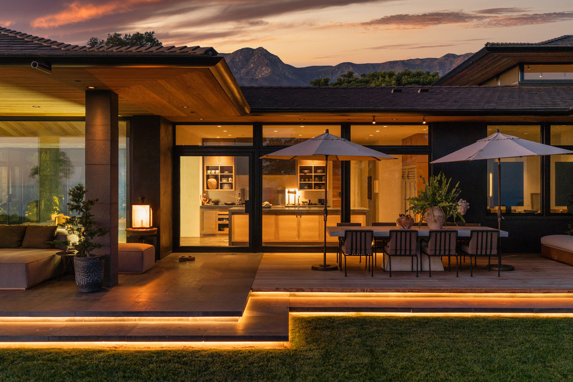 2955 East Valley Road Santa Barbara, CA 93108 - Photo 28 of 31 South Terrace at Twilight