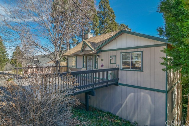 347 Donner Drive Crestline, CA 92325 - Photo 2 of 27 a view of house with a yard and wooden fence