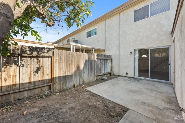 a backyard of a house