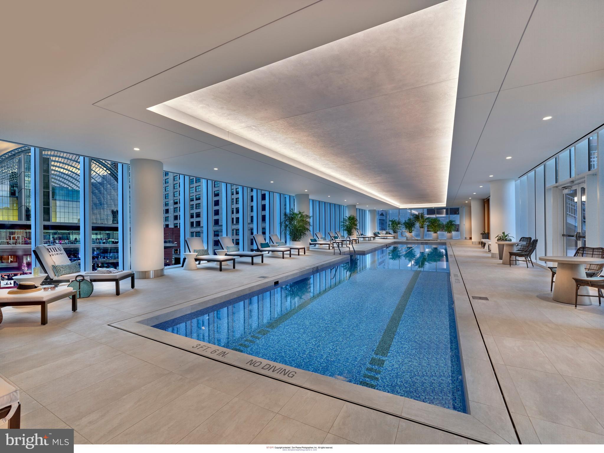 301 South Broad Street, Unit 4101 Philadelphia, PA 19107 - Photo 20 of 23 75' indoor lap pool