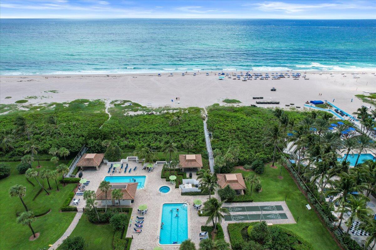 3400 North Ocean Drive, Unit 1806 Singer Island, FL 33404 - Photo 30 of 55 an aerial view of ocean and residential houses with outdoor space