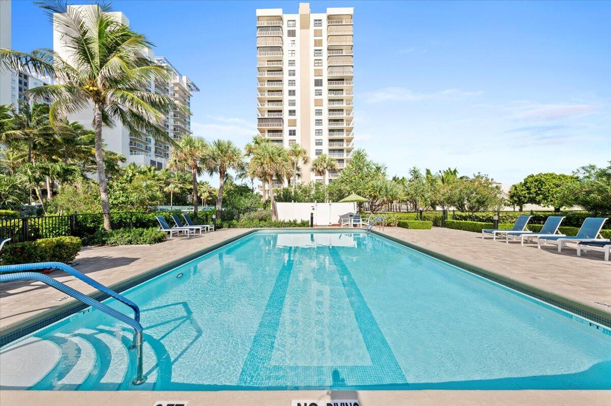 3400 North Ocean Drive, Unit 1806 Singer Island, FL 33404 - Photo 46 of 55 a view of swimming pool from a balcony
