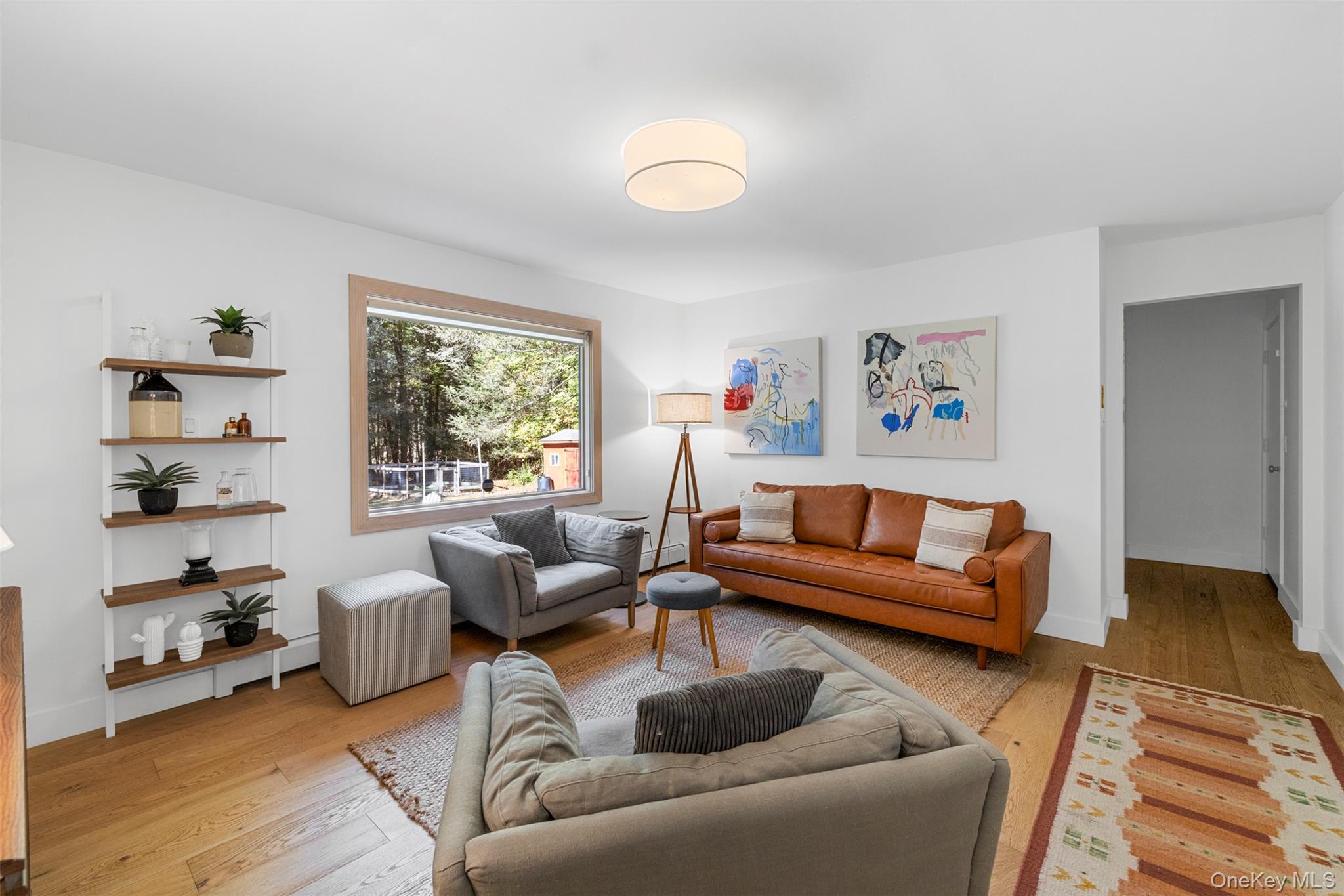 90 Van Dale Road Woodstock, NY 12498 - Photo 21 of 49 Living area with light wood-style flooring