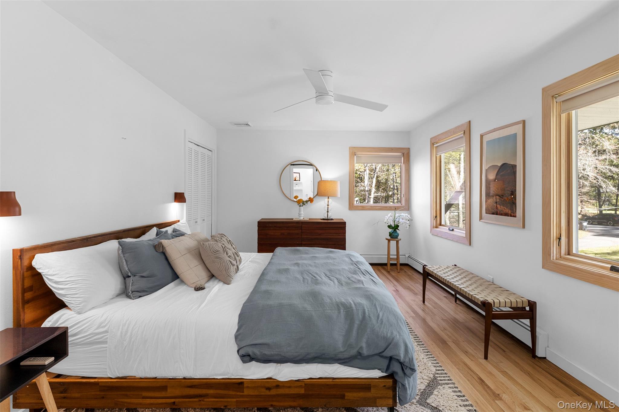 90 Van Dale Road Woodstock, NY 12498 - Photo 36 of 49 a bedroom with a large bed and a window