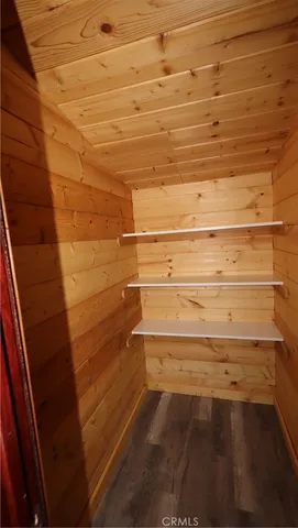 a close view of closet