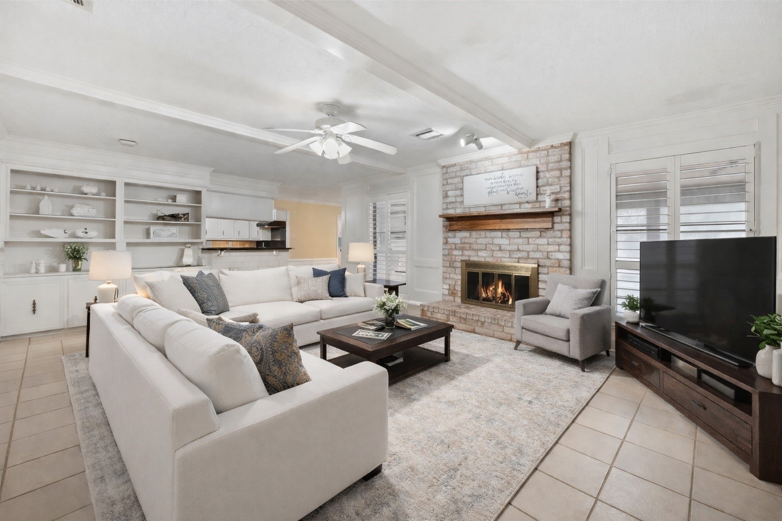 17814 Theiss Mail Rte Road Spring, TX 77379 - Photo 9 of 24 a living room with furniture and a flat screen tv