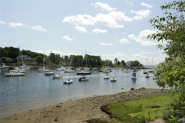 7 Norton's Point Road Manchester, MA 01944 - Photo 21 of 29 a view of a lake with boats and trees