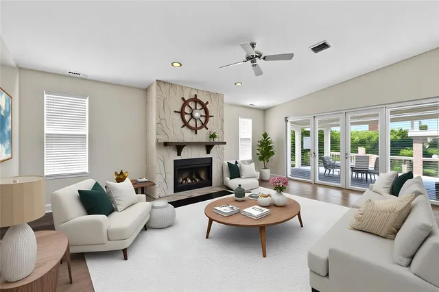 a bedroom with a large bed and a dresser