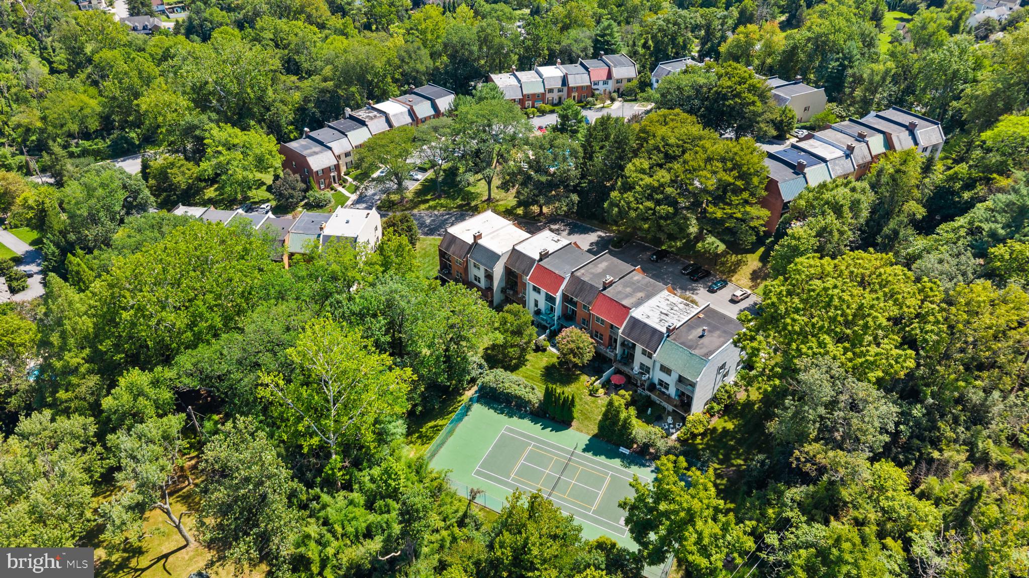 8027 Strauff Road, Unit 6 Towson, MD 21204 - Photo 36 of 39 an aerial view of residential house with outdoor space and trees all around