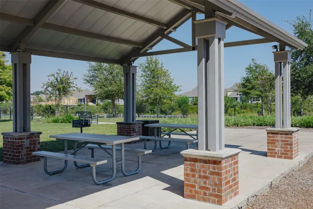 a view of an outdoor sitting area
