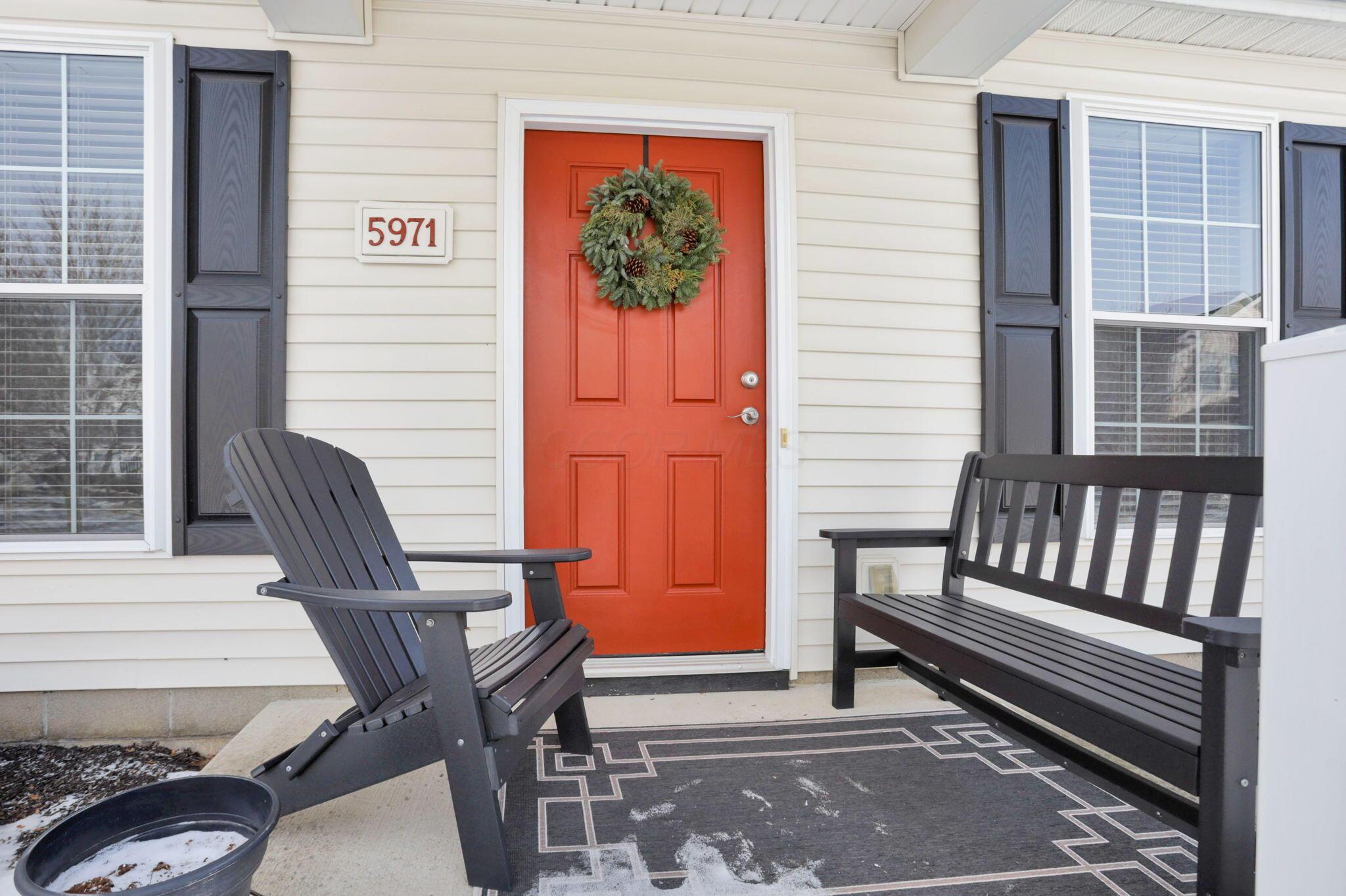 Cozy front porch