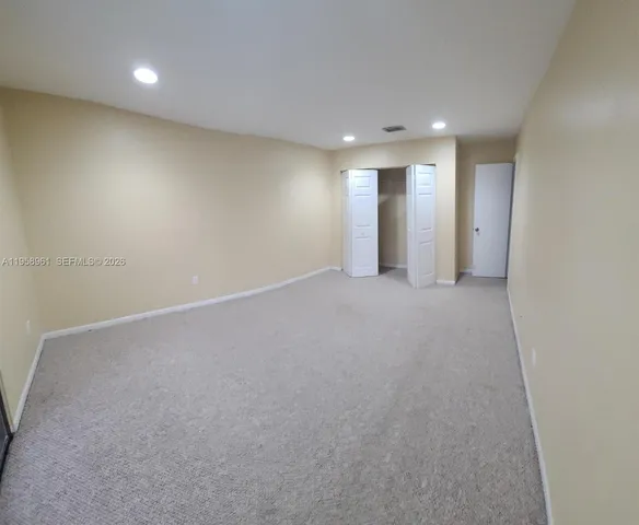 a view of an empty room