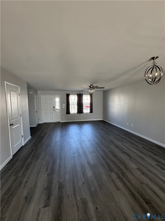 1944 Kennington Park Road Aylett, VA 23009 - Photo 16 of 24 Spacious common area featuring dark wood-finish fl
