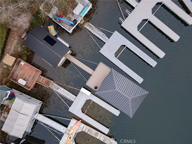 an aerial view of a multi story parking space