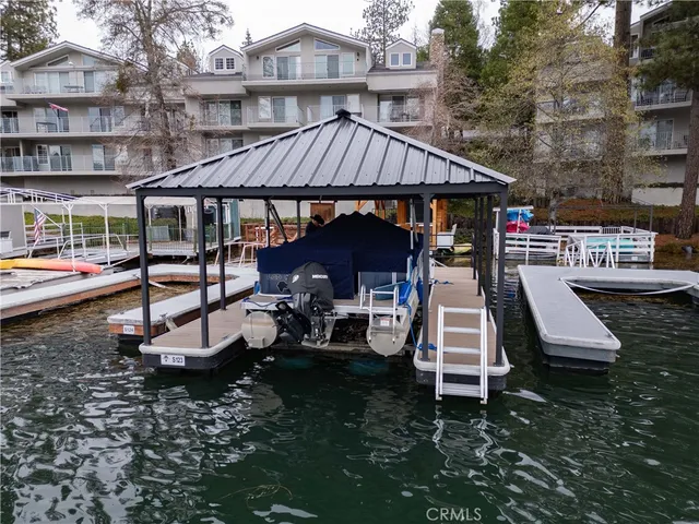 a view of a lake with a mountain view