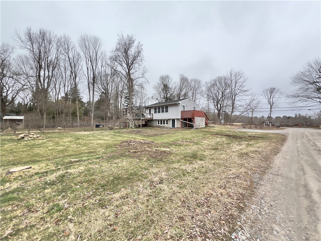 1802 Mooresfield Road South Kingstown, RI 02879 - Photo 6 of 34 View from rear corner of property along the gravel Right Of Way.