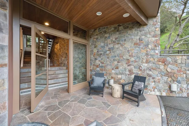 a view of an outdoor space with porch