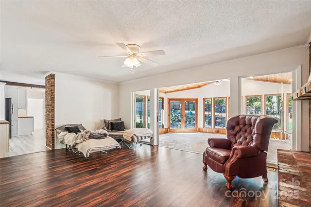 a kitchen with stainless steel appliances granite countertop a stove and a refrigerator