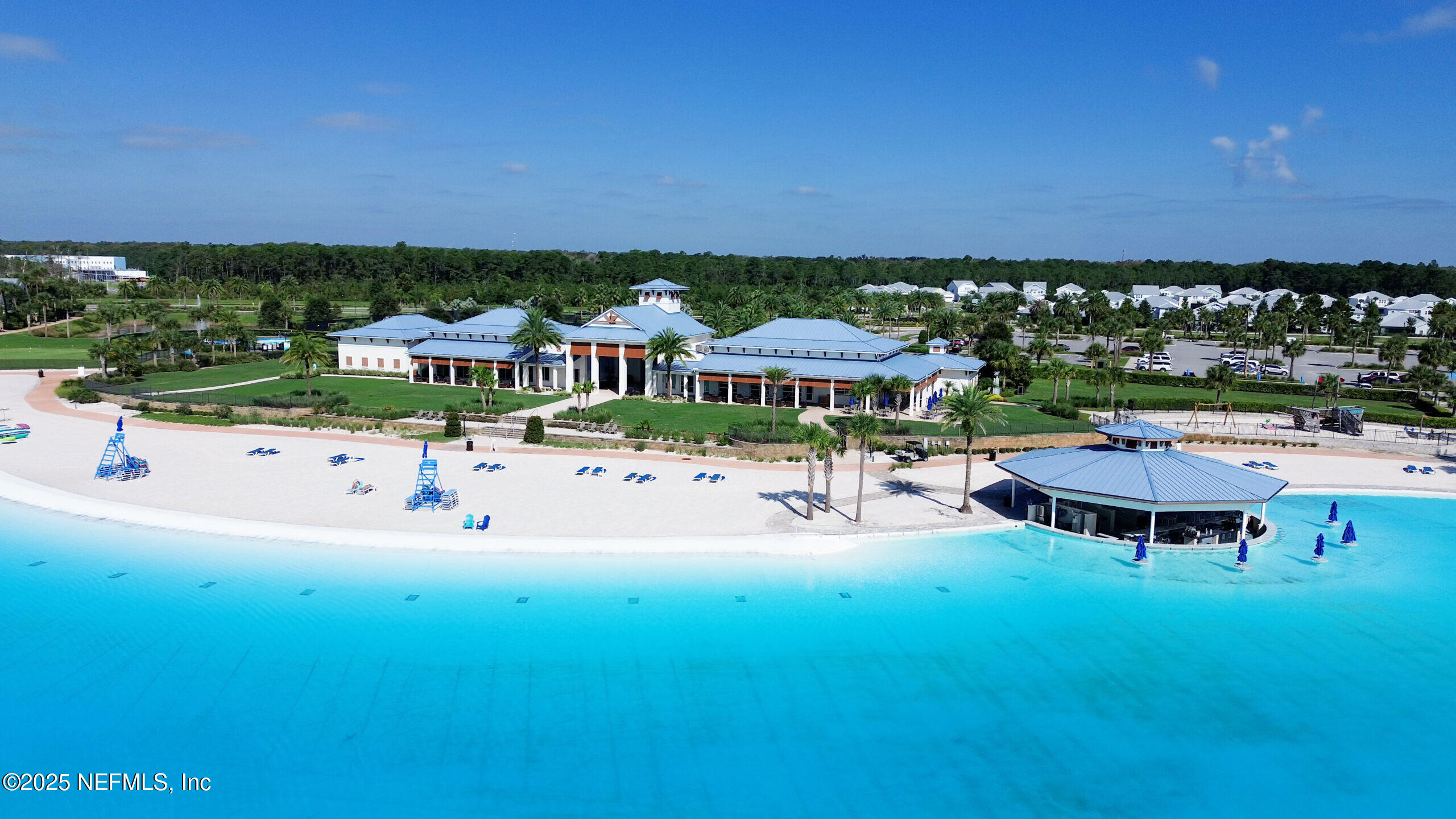 45 Rum Runner Way St. Johns, FL 32259 - Photo 46 of 50 an aerial view of a house with swimming pool garden and outdoor view