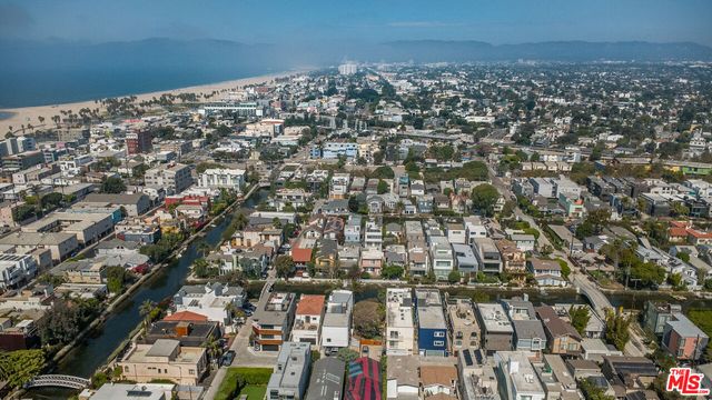 an aerial view of a city