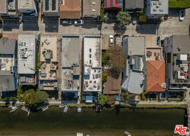 an aerial view of multiple houses